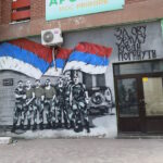 Murale del nazionalismo serbo a Mitrovica Nord