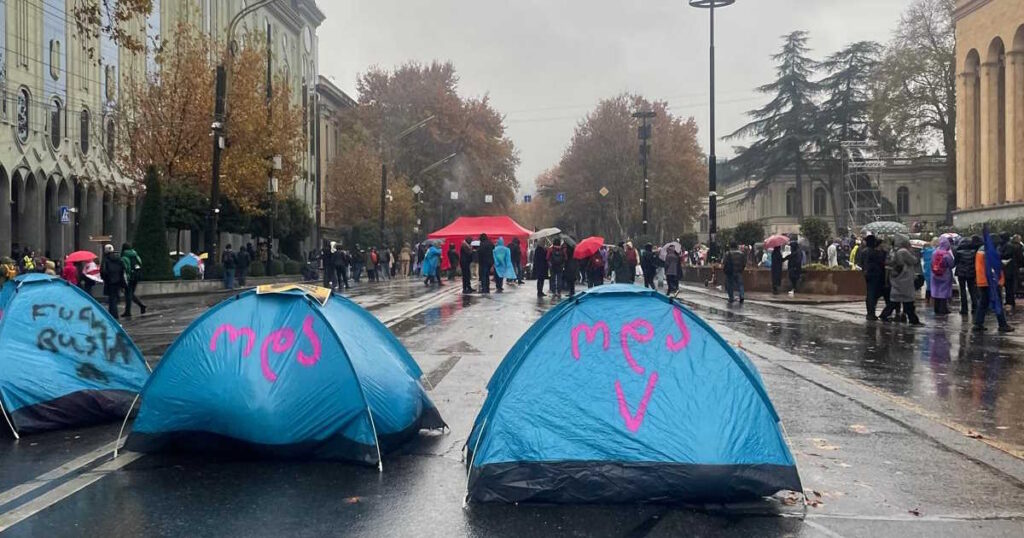 Protesta contro i brogli elettorali a Tbilisi