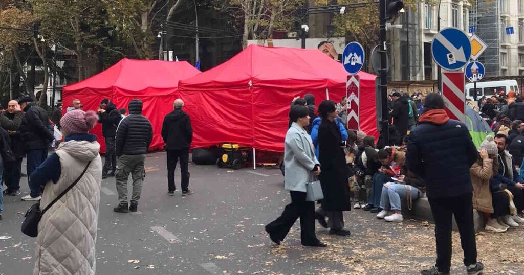 Protesta contro i brogli elettorali a Tbilisi