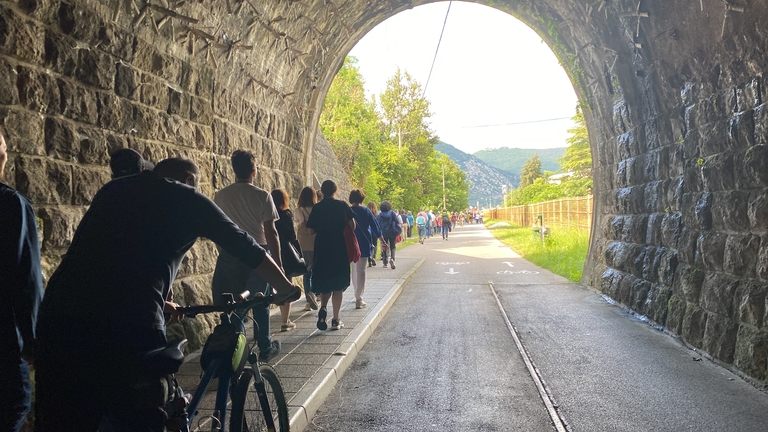 Passeggiata lungo il confine